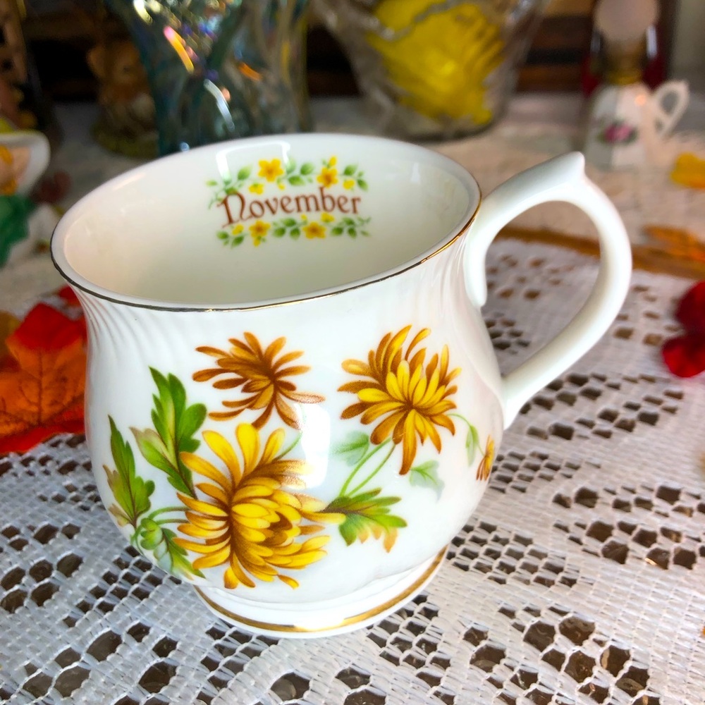 Floral November Mug